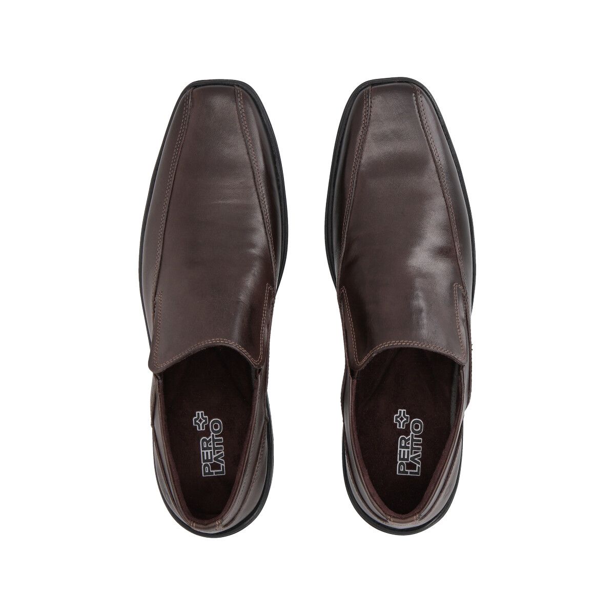 PERLATTO - Zapato Formal Hombre Cuero Café Perlatto