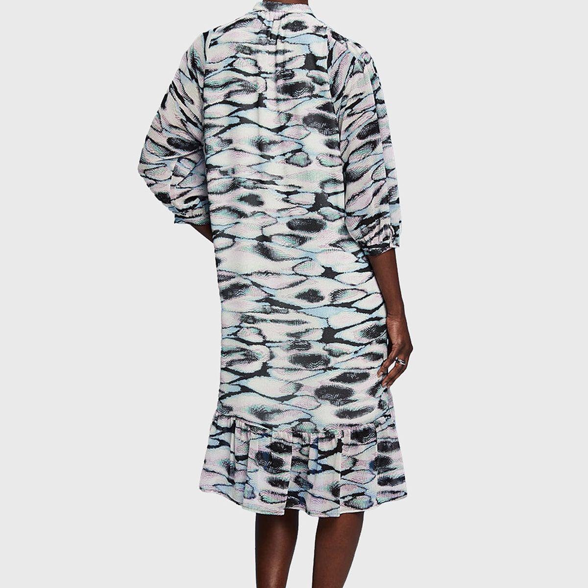 ESPRIT - Vestido Midi De Gasa Y Volados Mujer Esprit ESPRIT