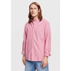 ESPRIT - Polera Lino Hombre A Rayas