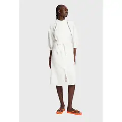 ESPRIT - Vestido En Tejido De Lino Con Lazo Mujer