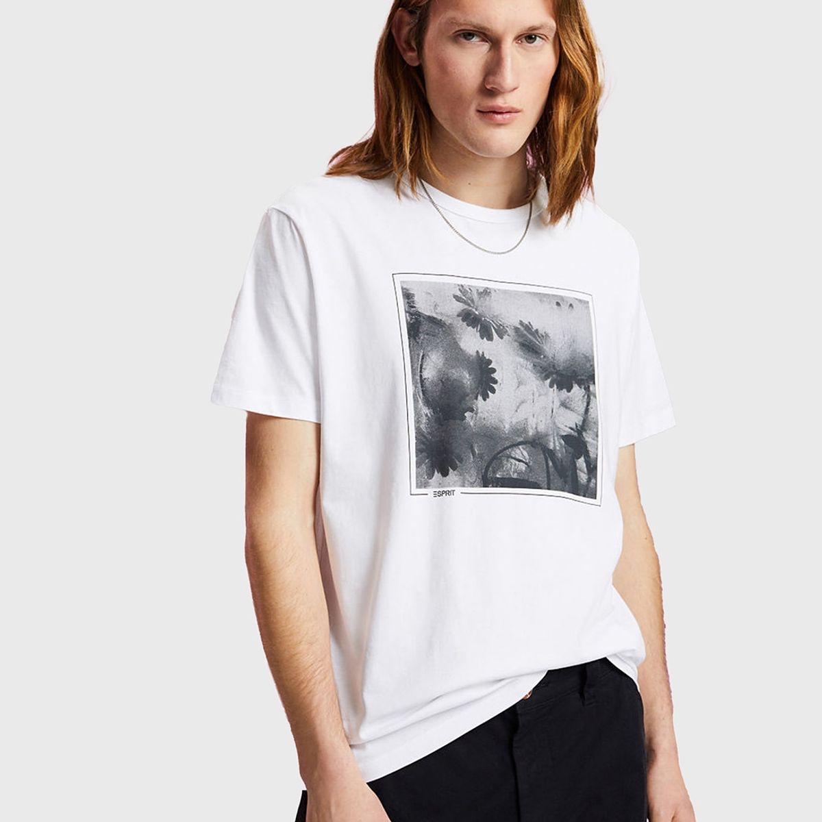 ESPRIT - Polera De Algodón Sostenible con Estampado Hombre Esprit ESPRIT