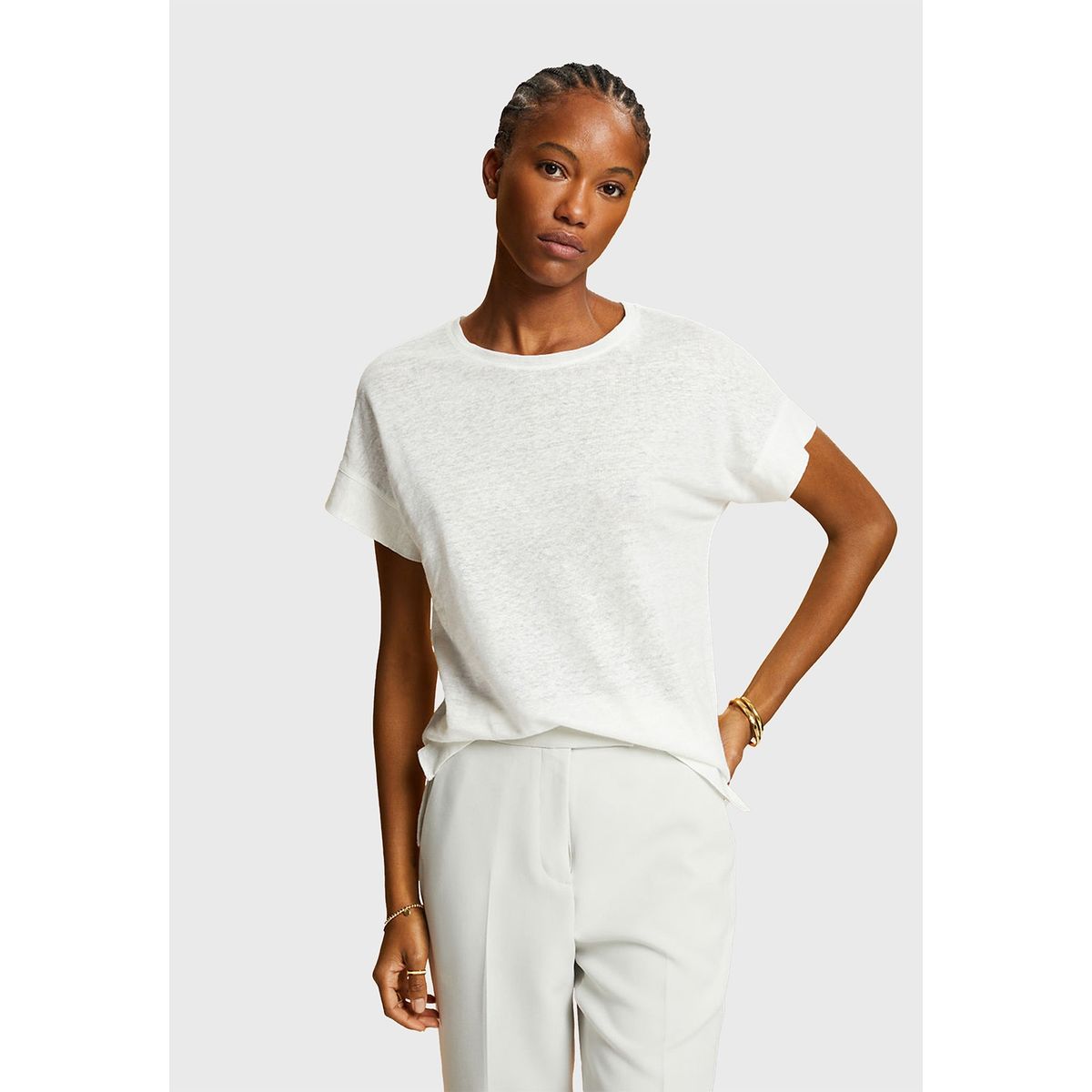 ESPRIT - Polera De Lino Overside Mujer Esprit ESPRIT