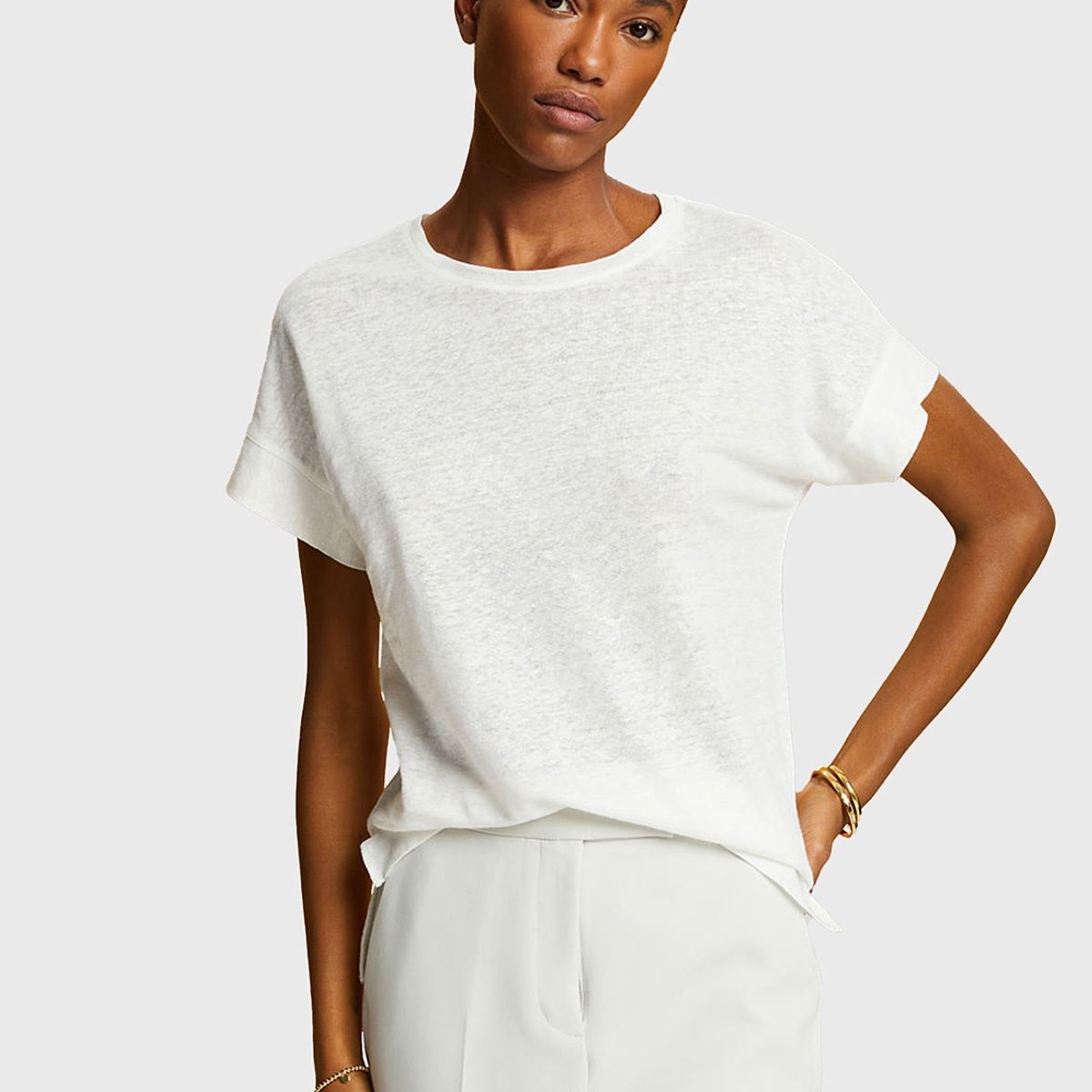 ESPRIT - Polera De Lino Overside Mujer Esprit ESPRIT