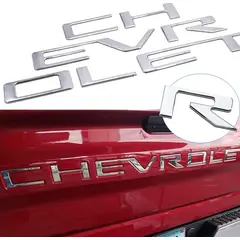 GENERICO - Insertos Portalón para Chevrolet Silverado 3d Adhesivo 19-21