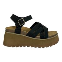 Sandalia Mujer Negro Paz