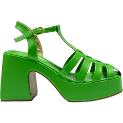 DETOGNI - Sandalia Mujer Verde Carrie