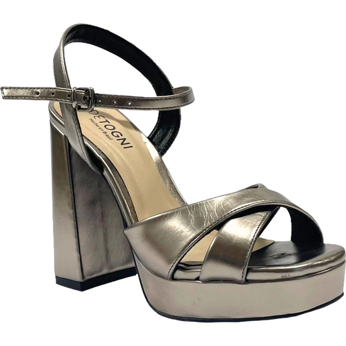 DETOGNI - Sandalia Mujer Grafito Flavia Detogni DETOGNI