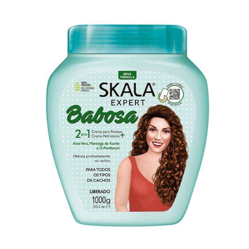 SKALA - Mascara Capilar Skala Babosa Aloe Vera 1000ml Hidratacion Brillo