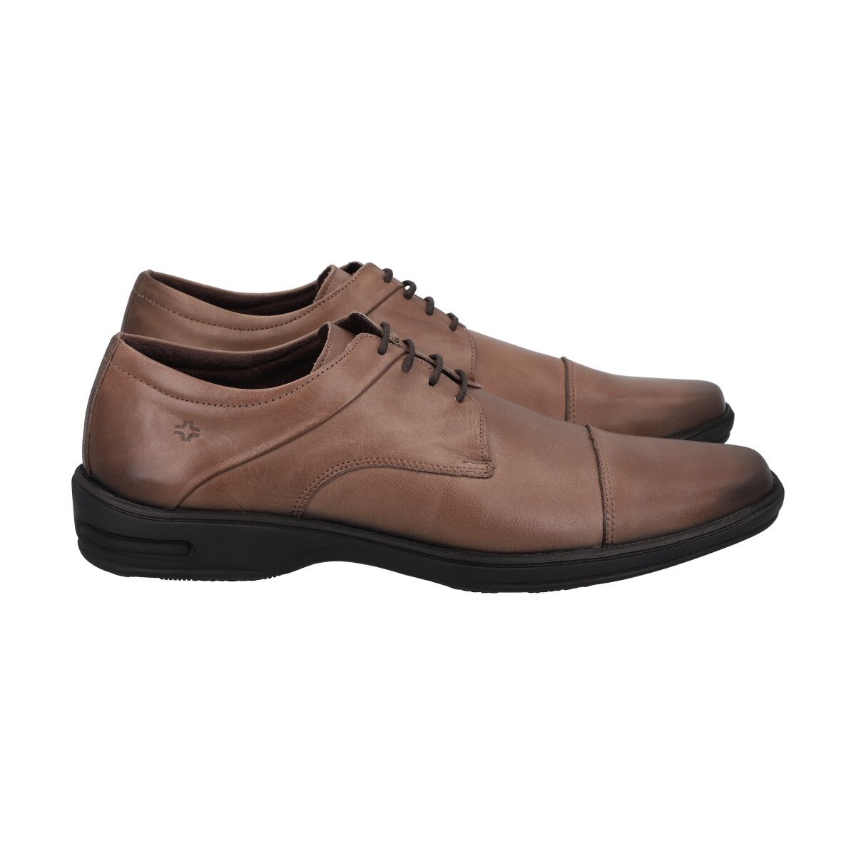 PERLATTO - Zapato Formal Hombre Cuero Marrón Perlatto