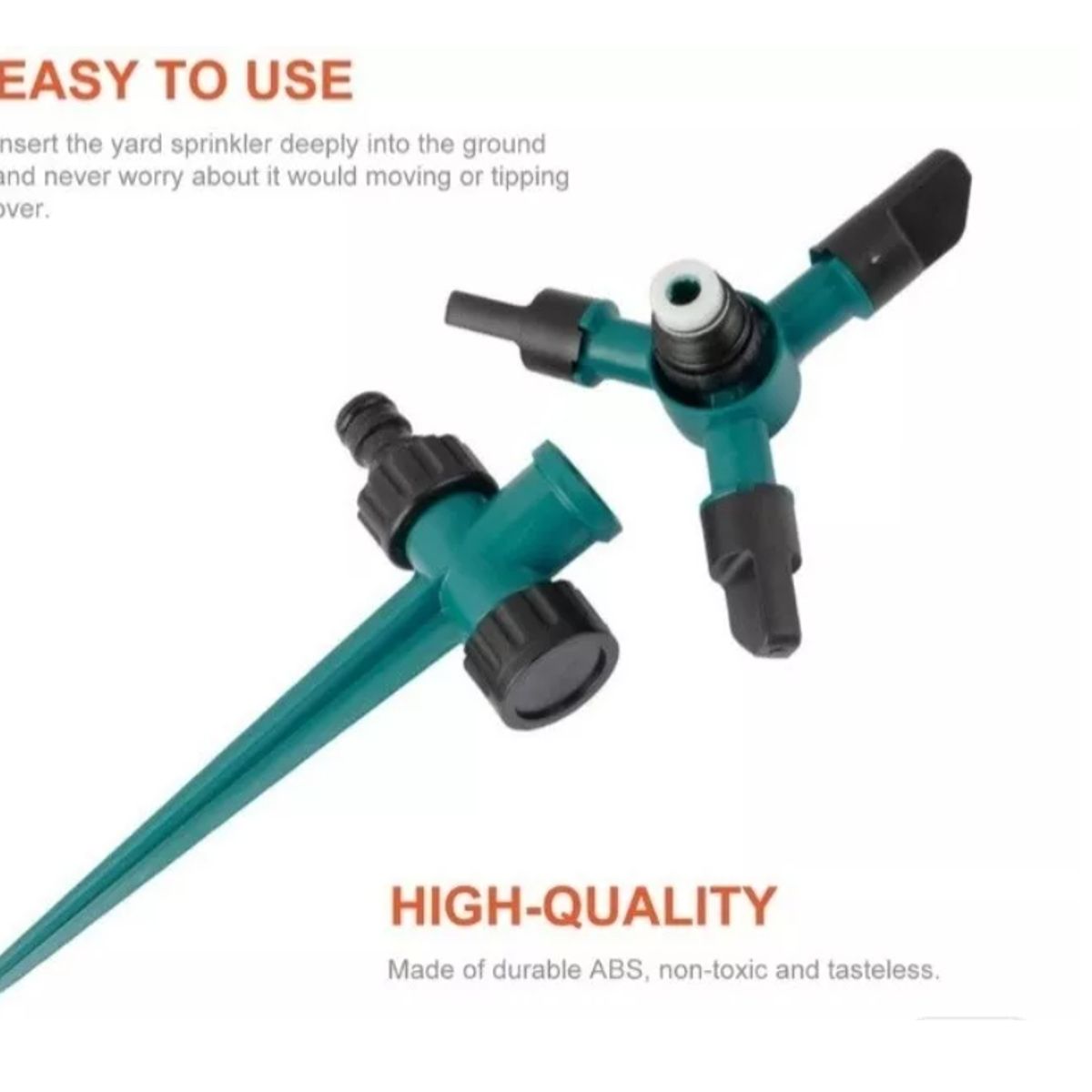 GENERICO - Aspesor De Riego Giratorio 360 1/2 Con Estaca