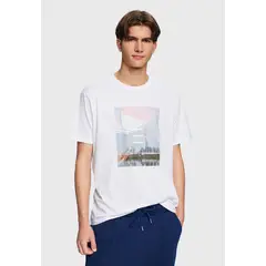 ESPRIT - Polera Estampado City Hombre