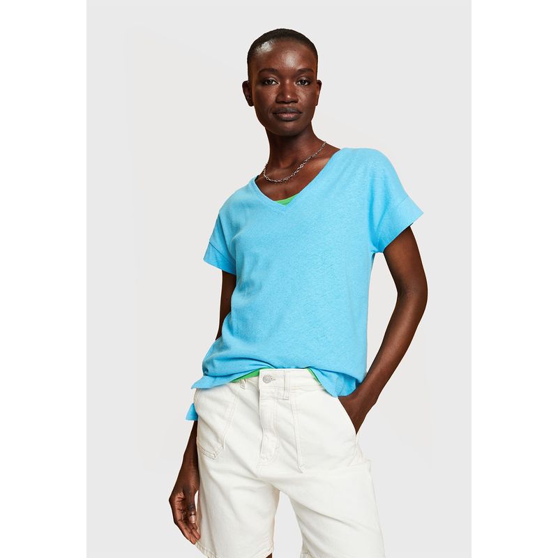 ESPRIT - Polera Clasic Escote En V Mujer Esprit ESPRIT