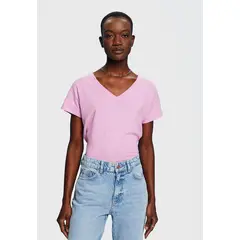 ESPRIT - Polera Clasic Escote En V Mujer