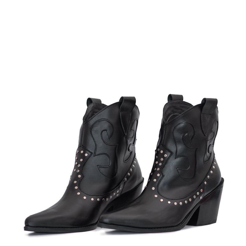 MOSSA - Botin Vaquero Mossa Romina Negro
