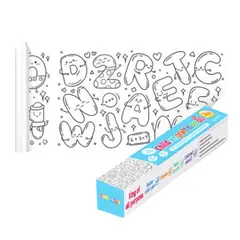 GENERICO - Rollo de dibujos para niños para colorear - Abecedario