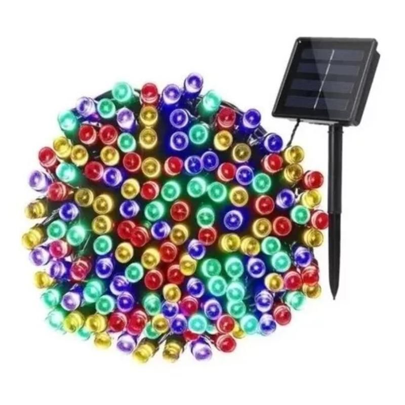 GENERICO - Luces Led Solar Lineal Guirnalda Navidad multicolor 10mts