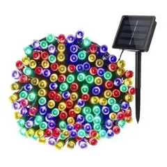 GENERICO - Luces Led Solar Lineal Guirnalda Navidad multicolor 10mts