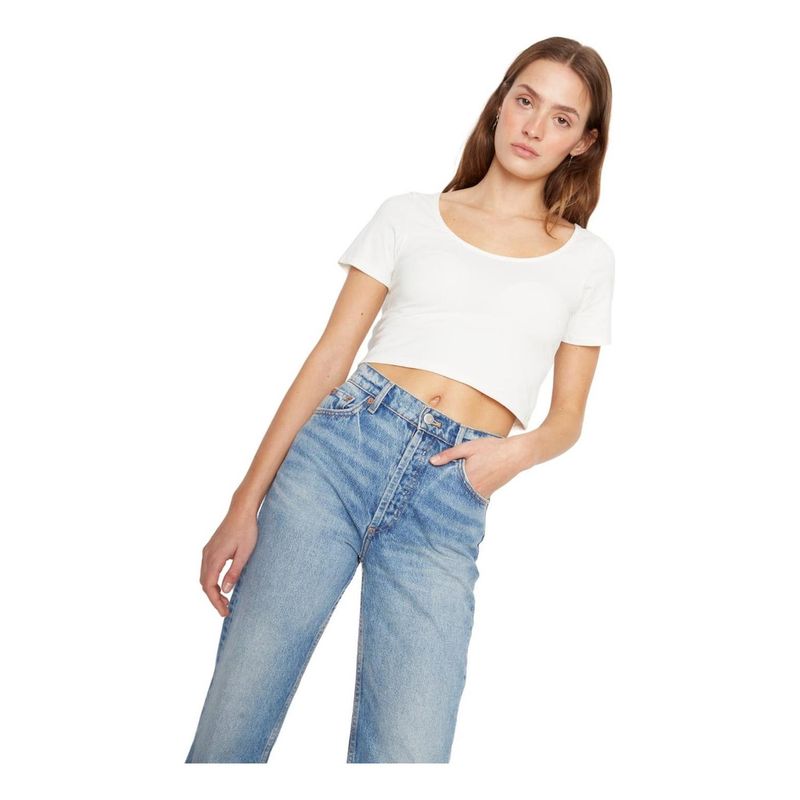 JACINTA TIENDA - Polera Chloe II blanca Jacinta Tienda