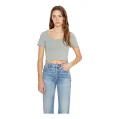 JACINTA TIENDA - Polera Chloe II verde Jacinta Tienda_.