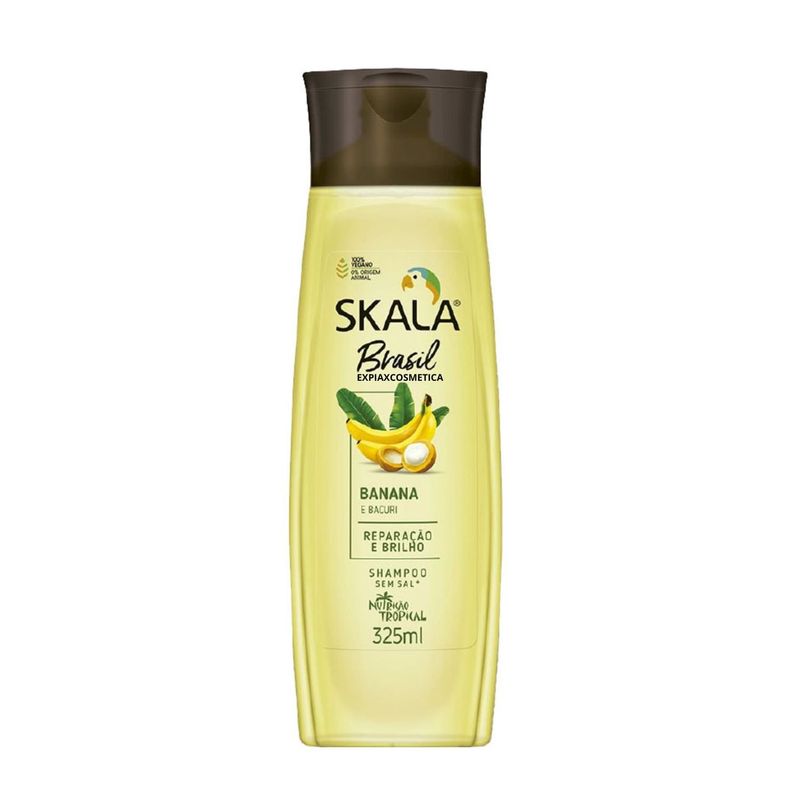 SKALA - Shampoo Skala Banana y Bacauri 325ml  Nutre Aloe Vera