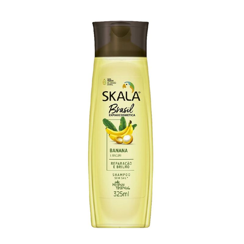 SKALA - Shampoo Skala Banana y Bacauri 325ml  Nutre Aloe Vera