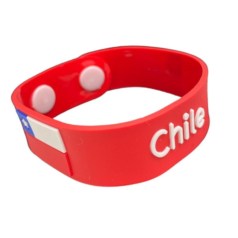 GENERICO - Pulseras De Silicona Bandera De Chile Fiesta Patrias Pulsera