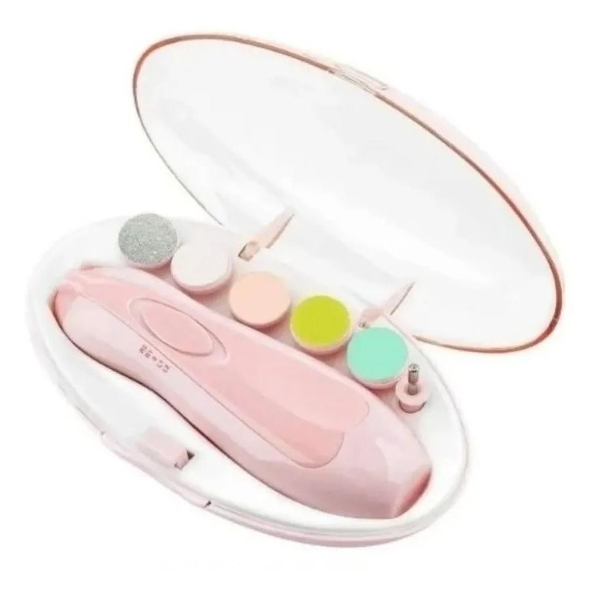 PARTYGLOBOS - Limador y Cortador De Uñas Eléctrico Para Bebe - Rosa - 15