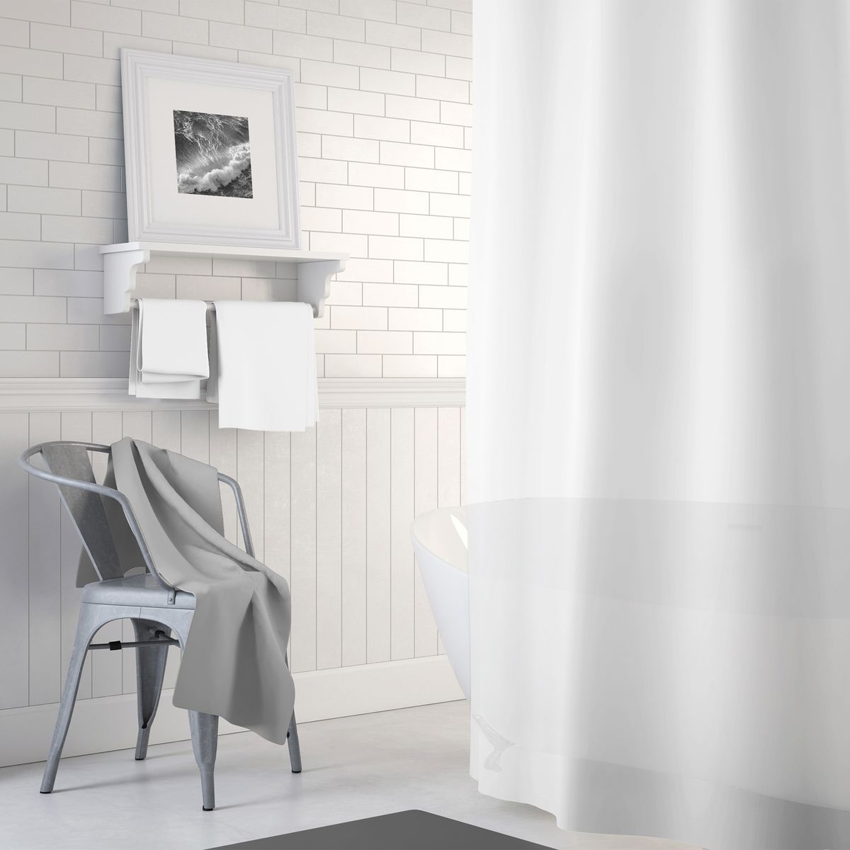 PALERMO - FORRO CORTINA DE BAÑO TRANSLUCIDO