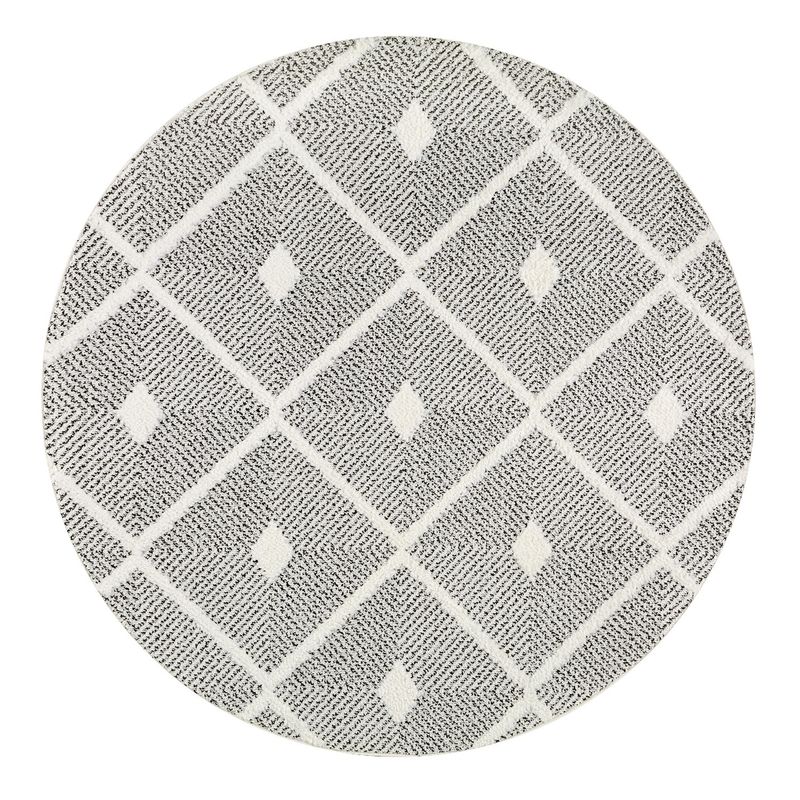MODA ALFOMBRAS - Alfombra Redonda Palafito Gris 240 X 240 Cm