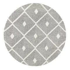 MODA ALFOMBRAS - Alfombra Redonda Palafito Gris 240 X 240 Cm