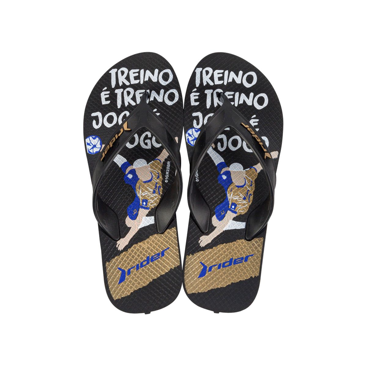 RIDER - Sandalia Street Negro/Oro Rider