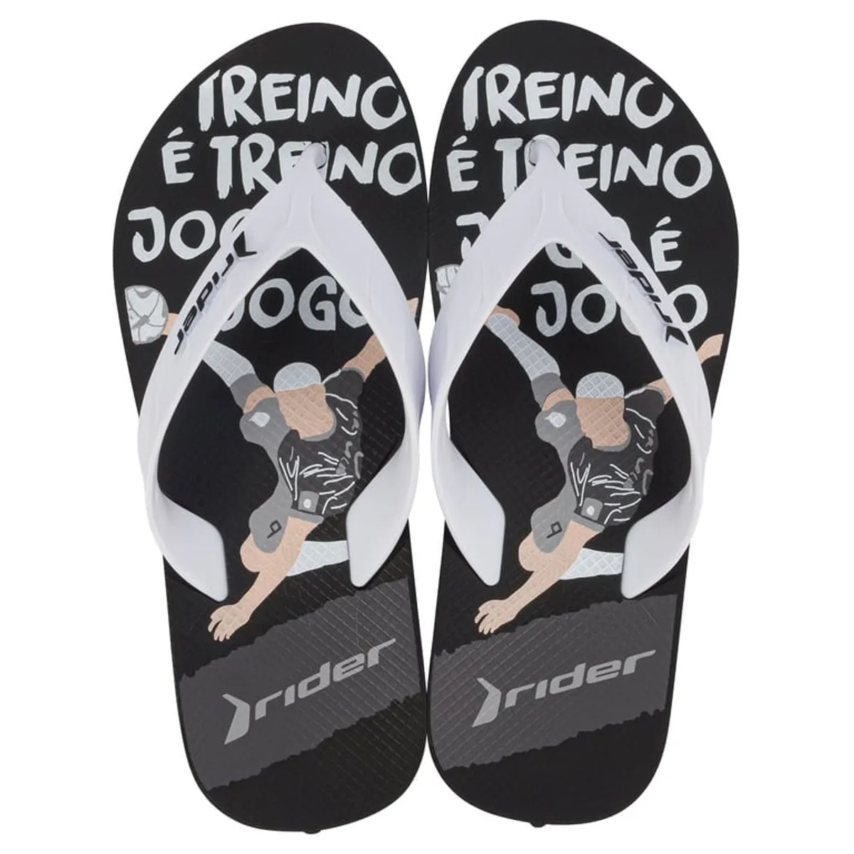 RIDER - Sandalia Street Negro/Blanco  Rider