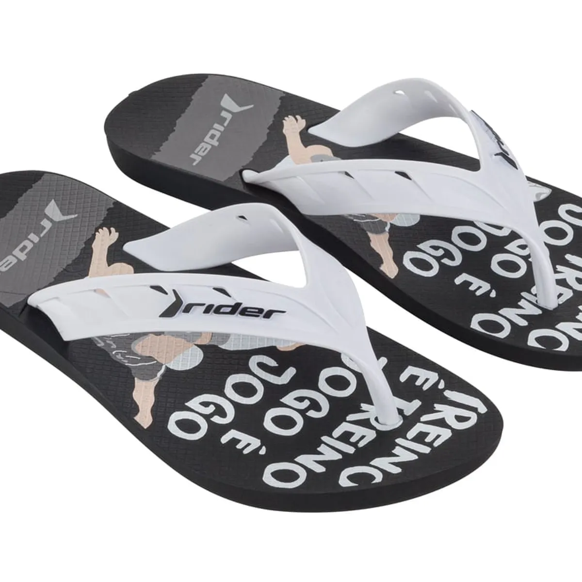 RIDER - Sandalia Street Negro/Blanco  Rider