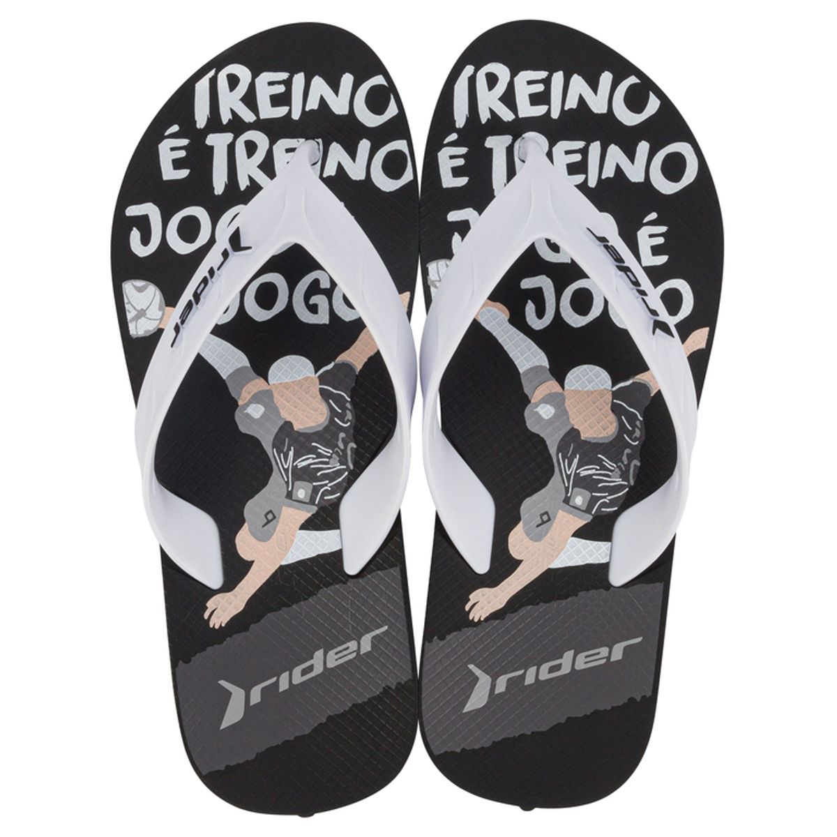 RIDER - Sandalia Street Negro/Blanco  Rider