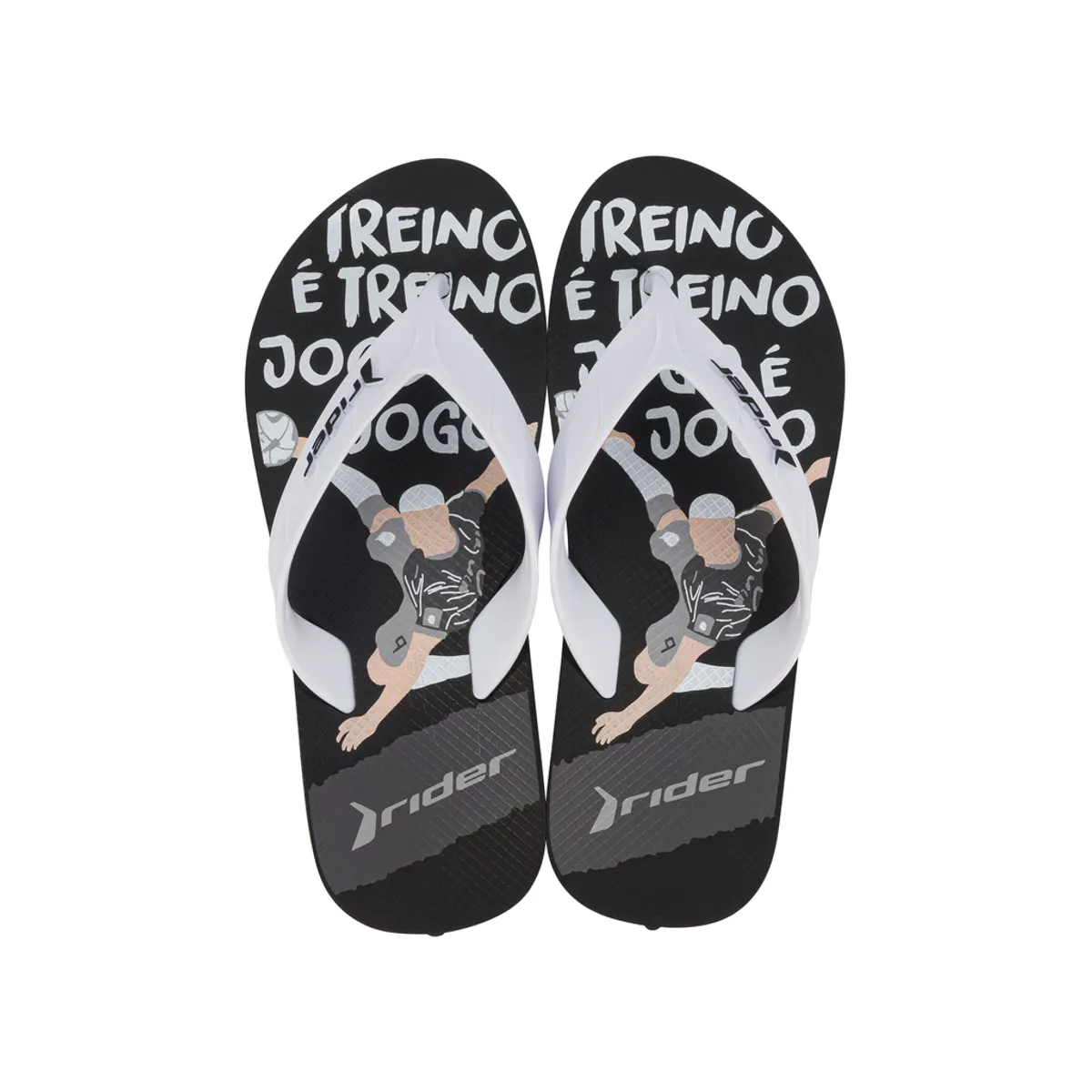 RIDER - Sandalia Street Negro/Blanco  Rider
