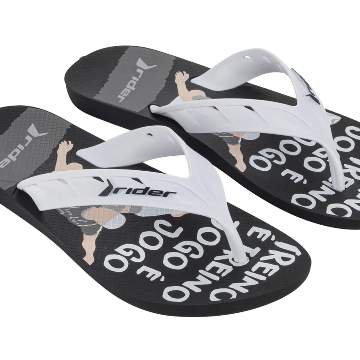 RIDER - Sandalia Street Negro/Blanco  Rider