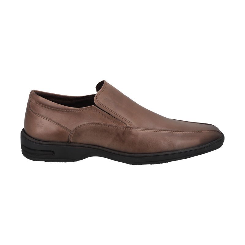 PERLATTO - Zapato  Hombre Cuero Café Claro Perlatto