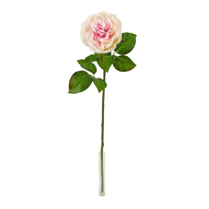 THE GREEN ELEMENT - Planta artificial Rosa Rosada 65 Cm