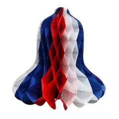 GENERICO - Adorno Campana Papel Decorativa 30cm Tricolor Fiestas Patrias