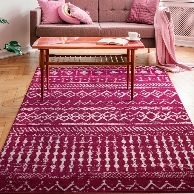 MODA ALFOMBRAS - Alfombra Phoenix Rosado 240 X 305 Cm