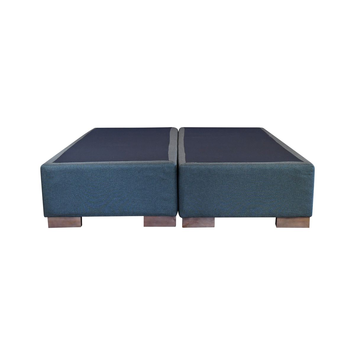 BLOCCARE - Base de Cama 2 plazas Box 30 cm Dividida 190 cm / 30 cm - Pata 6,5 cm