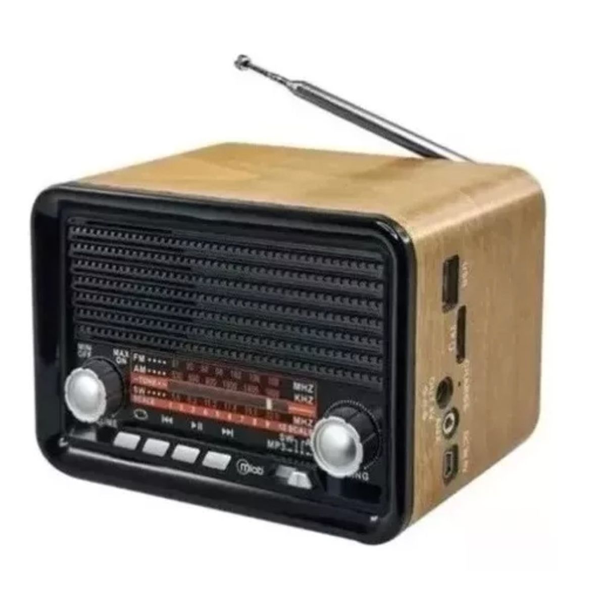 GENERICO - Mini Radio Portatil Recargable Am Fm Mp3 09387