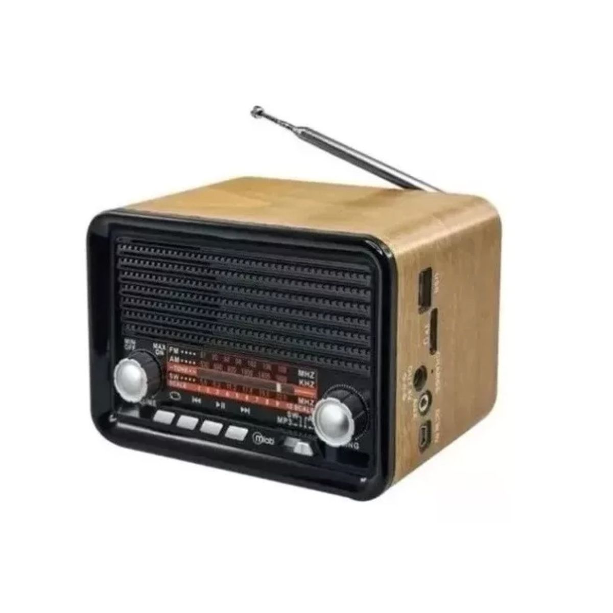 GENERICO - Mini Radio Portatil Recargable Am Fm Mp3 09387