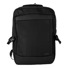 LEVO - Mochila de viaje Notebook WOLF Negra 15,6"