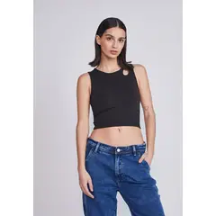 SIOUX - Peto Mujer Sin Costuras Negro