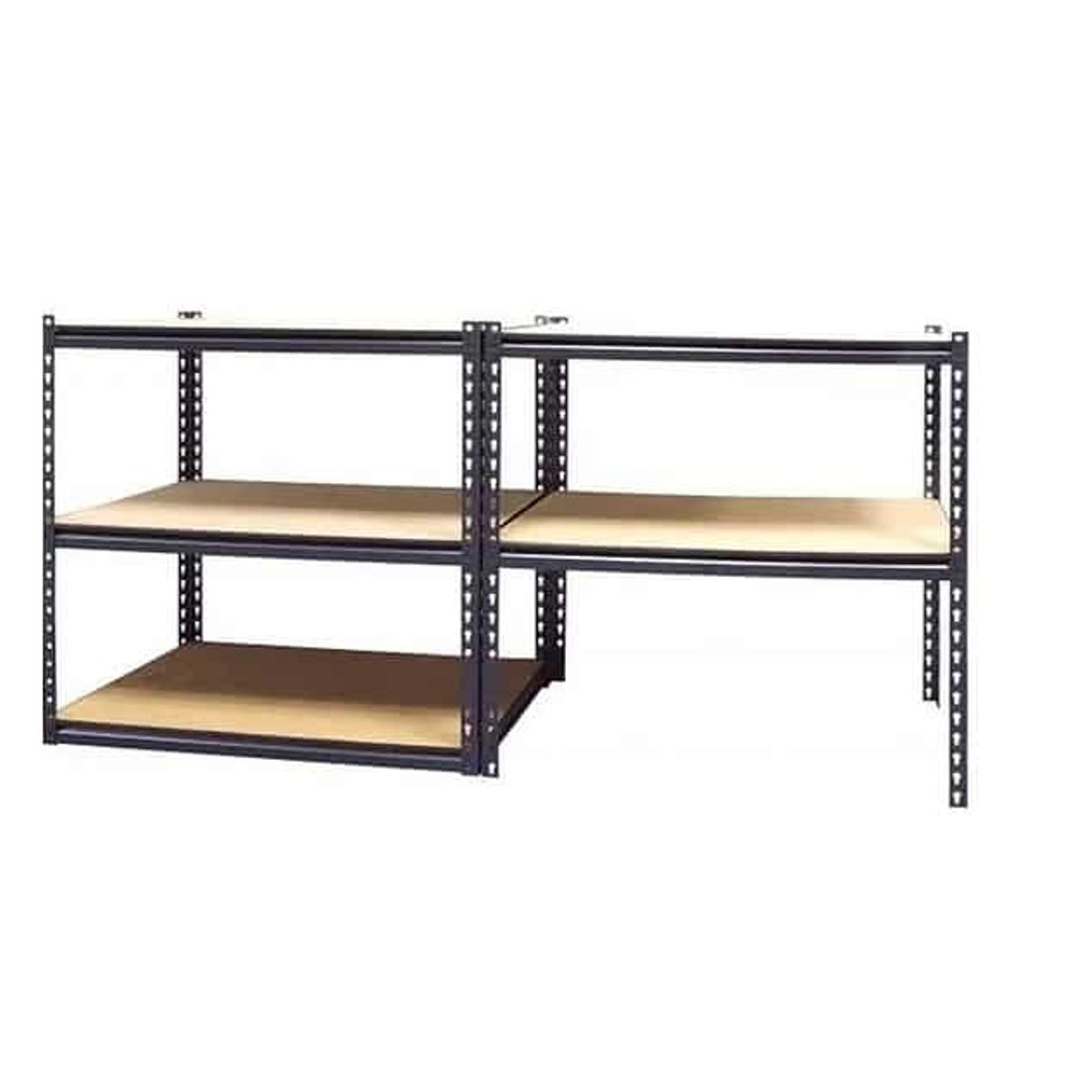 GENERICO - Estante Metálico Negro 150x70x30 cm 350kg