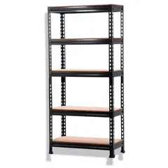 GENERICO - Estante Metalico Negro 180x90x40 cm 500 kg