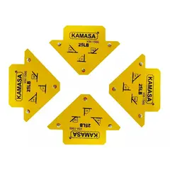KAMASA - Escuadras Magneticas 25 Lbs Para Soldar Pack 4