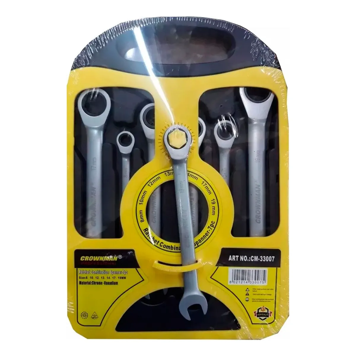 GENERICO - Juego De Llaves Corona Con Chicharra 7 Piezas Crownman