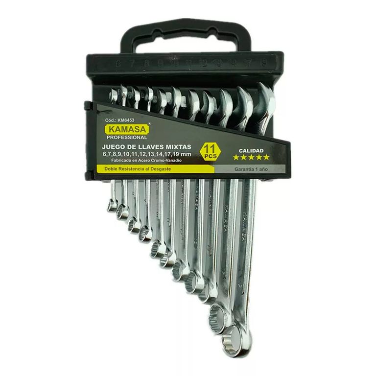 Kit Set Juego De Llaves Punta-corona 11 Piezas Km6453